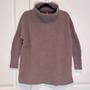 Free People Mauve Turtleneck Sweater